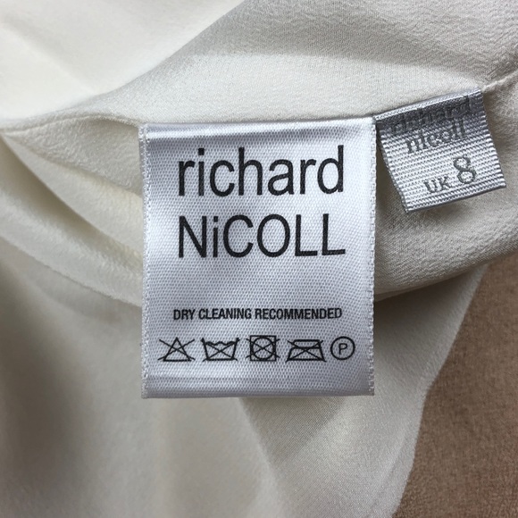 Richard Nicoll Beige & Tan Two-Tone Pencil Skirt Size US 6 - Picture 4 of 8